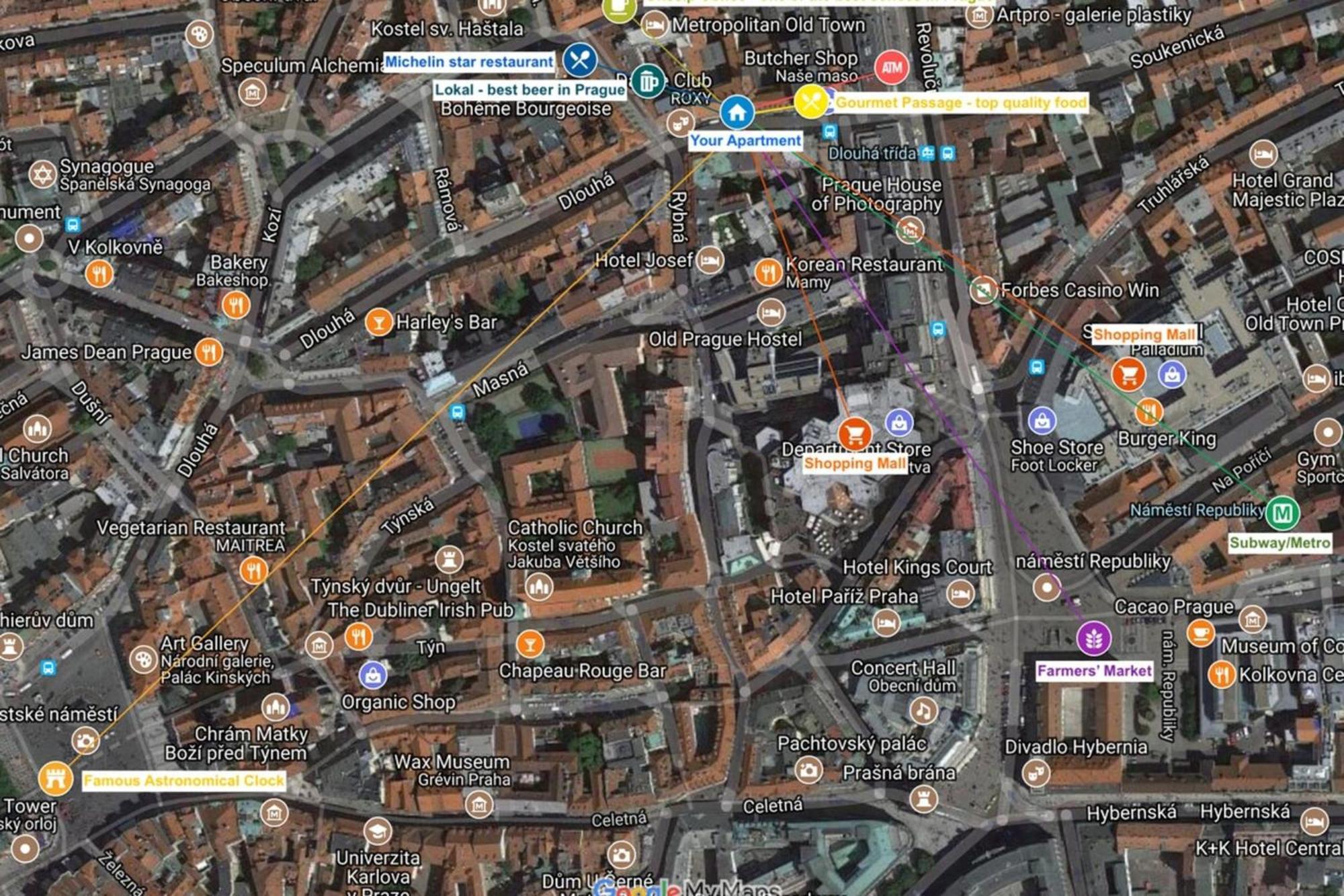 Quiet City Center Apartment In Hip & Foodie Area Praga Esterno foto